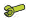 Connector: pin, long with clip in Green, Spring