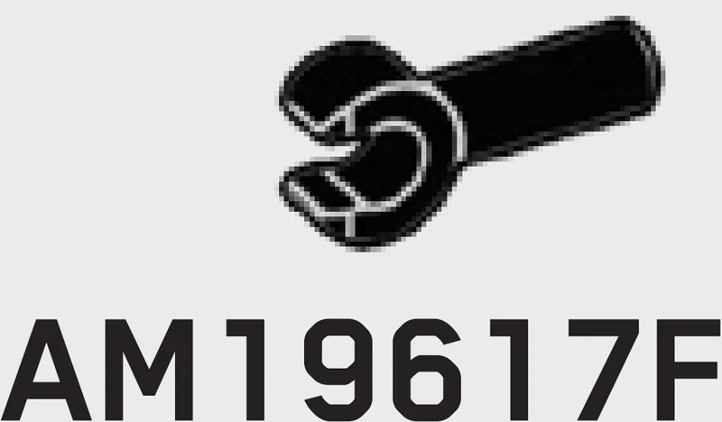 Connector: pin, long with clip in Black