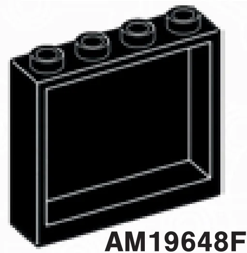 Wall 4 x 3 x 1 in Black