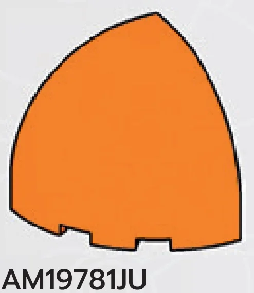 Brick Round 3 x 3 x 3 Corner Dome in Orange, Smoky