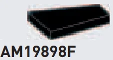 Tile 2 x 3 wedge, left in Black