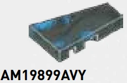 Tile 2 x 3 wedge, right in Blue/Black, Marbled