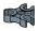 Connector: clip, small triple in Gray, Light (Metallic)