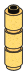 Brick 1 x 3 x 1 round in Gold, Burnt (Metallic)