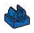 Tile Modified 1 x 1 w/ Vertical Clip on Top in Blue