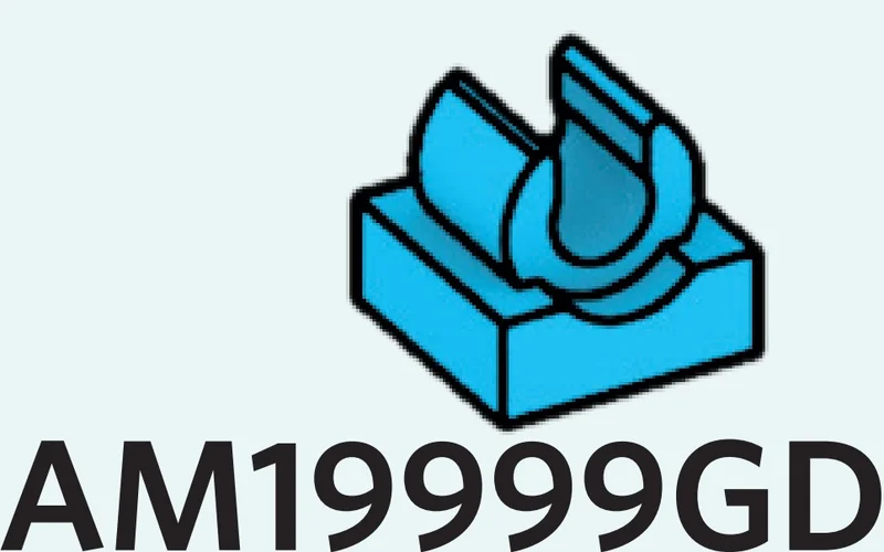 Tile Modified 1 x 1 w/ Vertical Clip on Top in Blue, Rich Sky