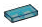 Tile 1 x 2 in Blue, Swirled with White (Translucent)