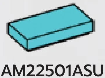 Tile 1 x 2 in Teal