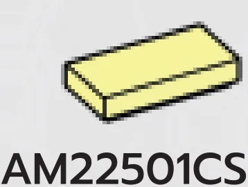 Tile 1 x 2 in Yellow, Pastel