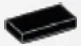 Tile 1 x 2 in Black