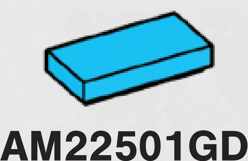 Tile 1 x 2 in Blue, Rich Sky