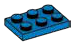 Plate 2 x 3 in Blue with Speckles, Bright