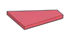 Tile Wedge 3 x 4 without left corner in Red