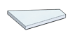 Tile Wedge 3 x 4 without left corner in White