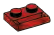 Plate Modified 1 x 2 with enclosed handle, lengthwise in Red (Camo)