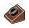 Slope brick 25 1 x 1 with open stud on slope in Brown, Reddish