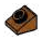 Slope brick 25 1 x 1 with open stud on slope in Brown, Caramel