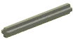Connector: axle rod 5 studs long in Gray, Dark (Metallic)