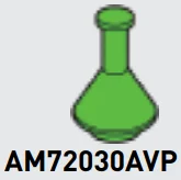 Gear: Erlenmeyer flask type 01 in Green, Jade (Translucent)