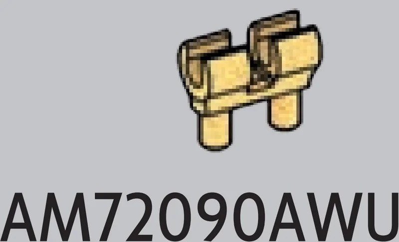 Connector, pins with double clip