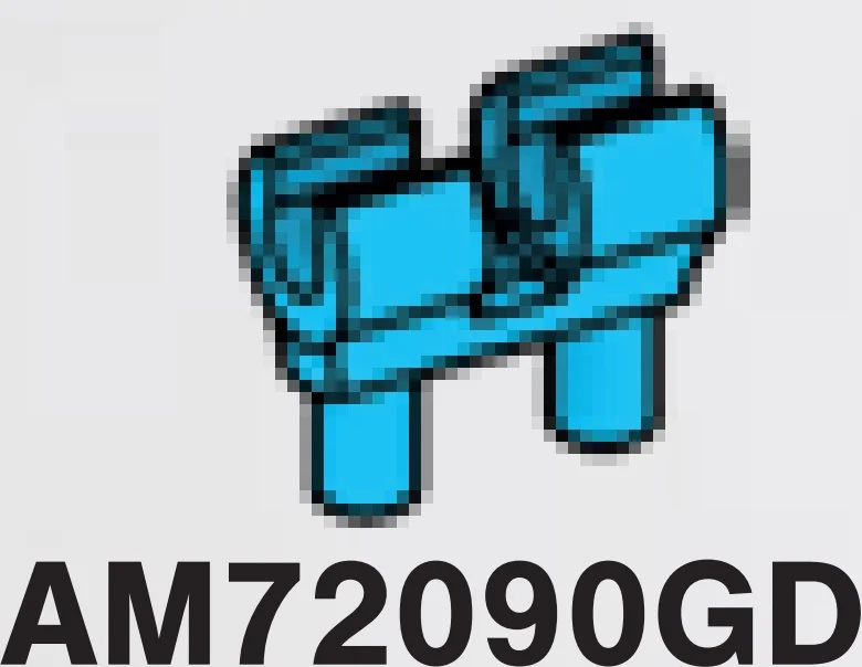 Connector, pins with double clip in Blue, Rich Sky