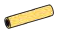Connector: pipe, small 3 studs long in Gold, Burnt (Metallic)