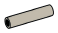 Connector: pipe, small 3 studs long in Grey, Light