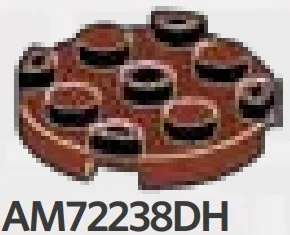 Plate Round 3 x 3 in Brown
