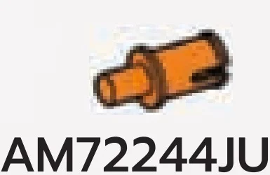 Connector: pin, small with axle in Orange, Smoky