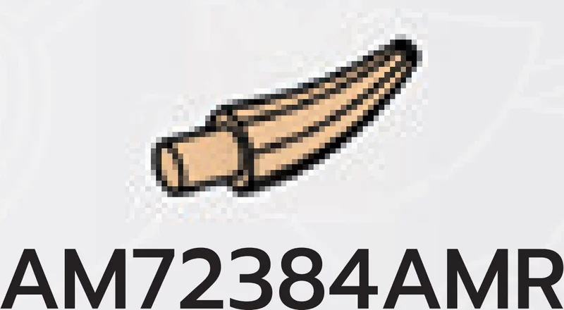 Body part: horn/tooth on small pin in Brown, Light Tan