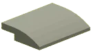 Slope tile 15 4 x 0.67 x 3 with rounded slope in Green, Spring
