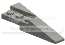 Slope brick 33 2 x 6 double / 45, left in Gray, Steel