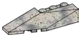 Slope brick 33 2 x 6 double / 45, left in Gray, Light (Camo)