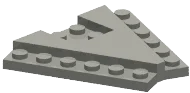 Plate 6 x 6 x 6 triangular wedge in Sand, Desert