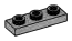 Plate 1 x 3 with hollow studs in Gray, Light Camo (Metallic)