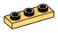Plate 1 x 3 with hollow studs in Gold, Burnt (Metallic)