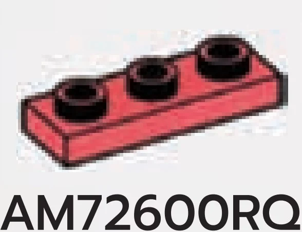Plate 1 x 3 with hollow studs