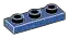 Plate 1 x 3 with hollow studs in Blue, Turbo