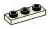 Plate 1 x 3 with hollow studs in White, Bleached Bone