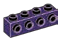 Brick 1 x 4 with studs on sides in Purple, Byzantium (Metallic)