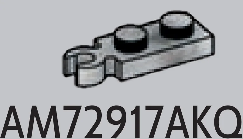 Plate Modified 1 x 2 with vertical clip on end in White with Black Marbling (Camo)