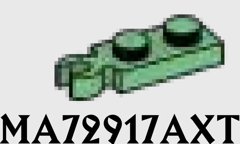 Plate Modified 1 x 2 with vertical clip on end in Green, Vertigris (Sand Green)