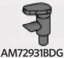 Fixture: tap with handle in Gray, Dark (Flake)