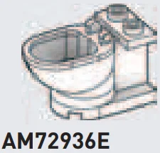 Fixture: toilet, base in White