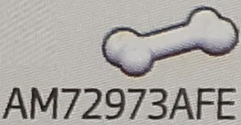 Figure: dog bone in White, Eggshell