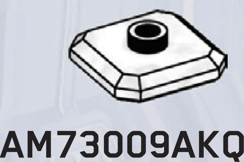 Plate 2 x 2 faceted with one central stud in White with Black Marbling (Camo)