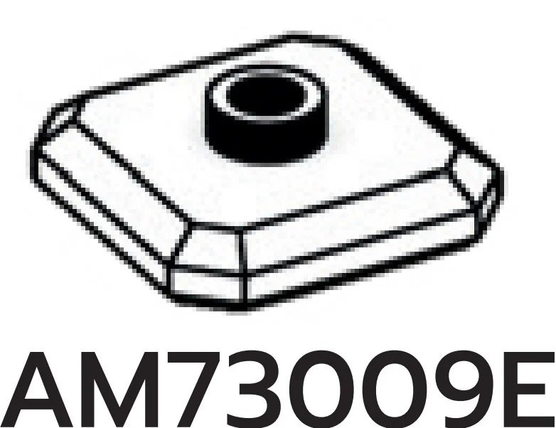 Plate 2 x 2 faceted with one central stud in White