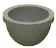 Gear: bowl 2 x 2 in Gray, Dark (Metallic)