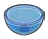 Gear: bowl 3 x 3 in Blue, Cyan (Translucent)