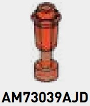 Figure: parfait glass in Orange, Reddish (Translucent)